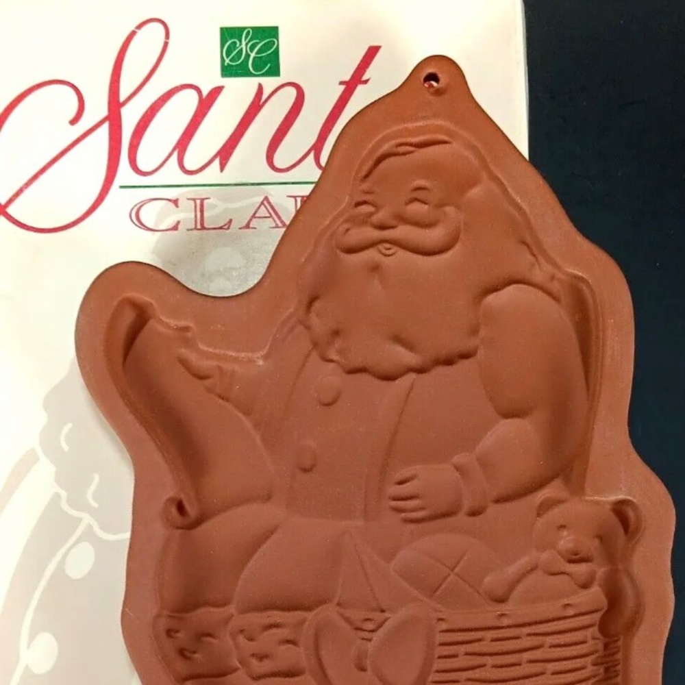 VTG 1992 Longaberger Pottery St. Nick Cookie Mold